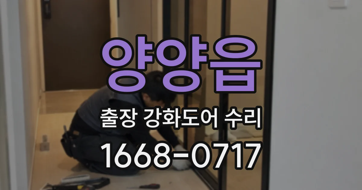 양양읍 출장 강화도어 수리