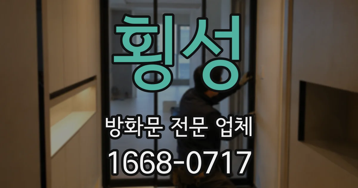 횡성 방화문 전문 업체