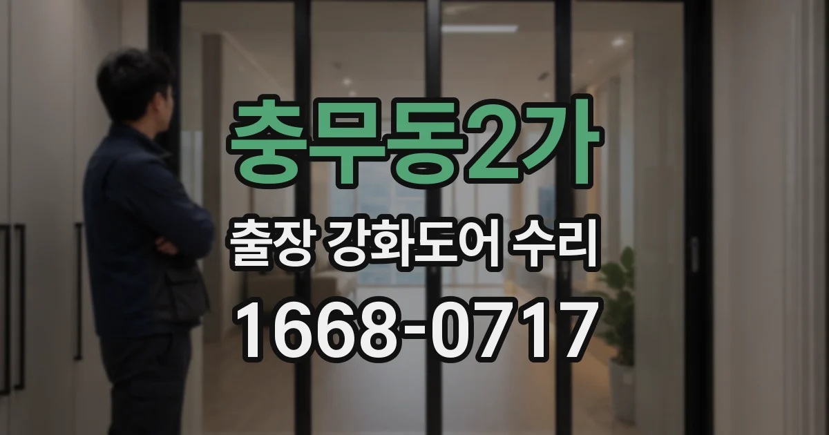 충무동2가 출장 강화도어 수리