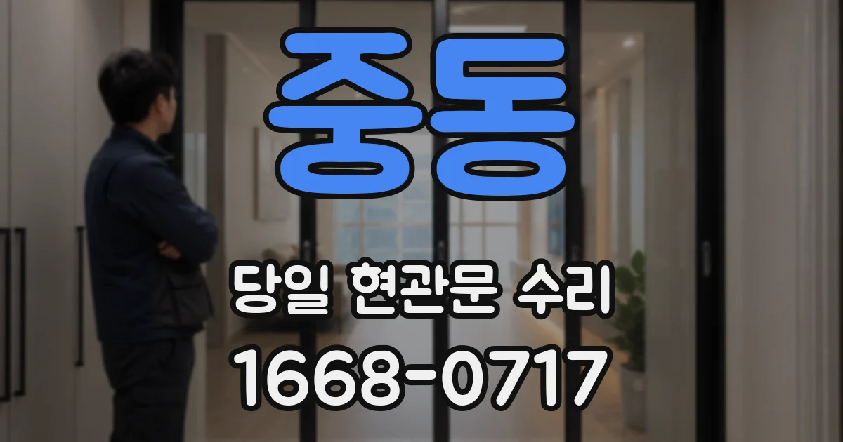 중동 당일 현관문 수리