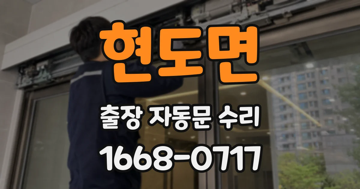 현도면 출장 자동문 수리
