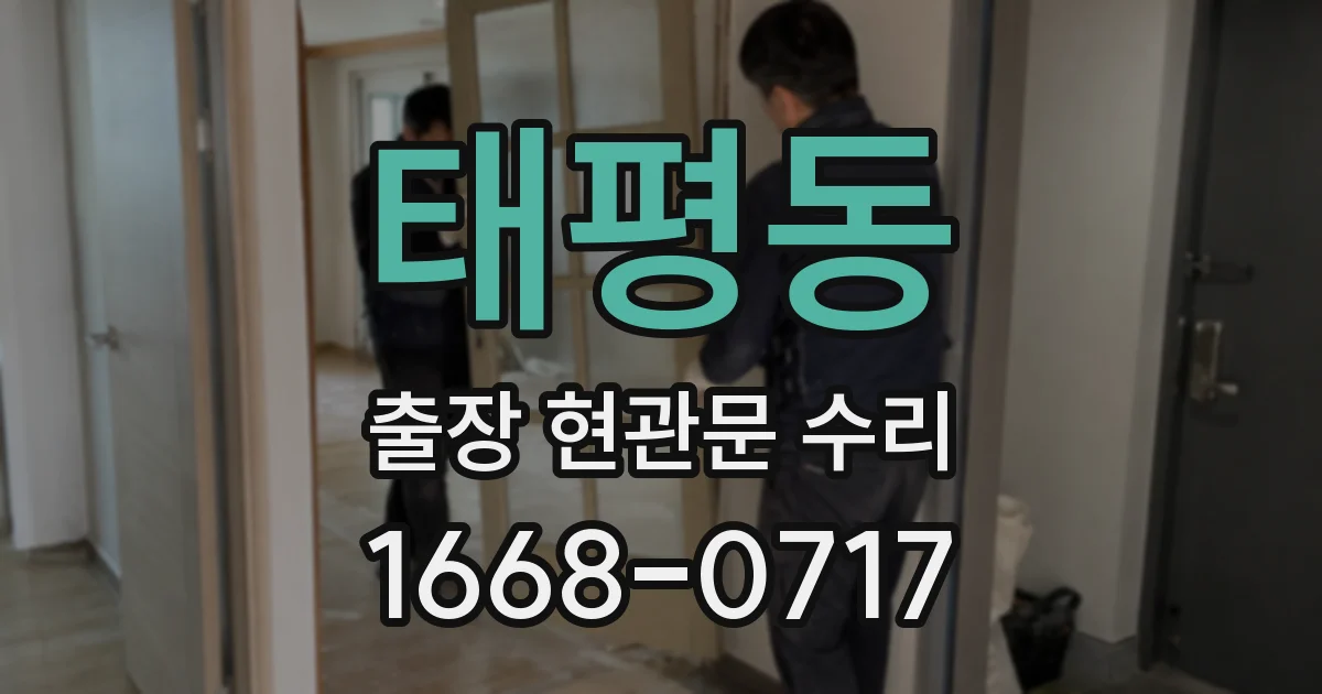 태평동 출장 현관문 수리