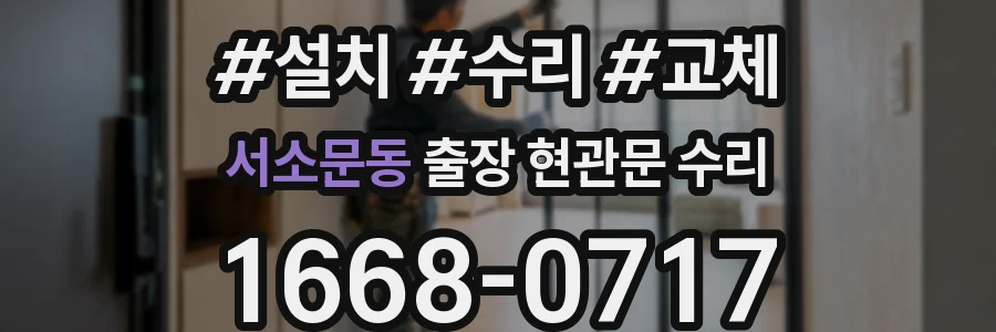 서소문동 출장 현관문 수리
