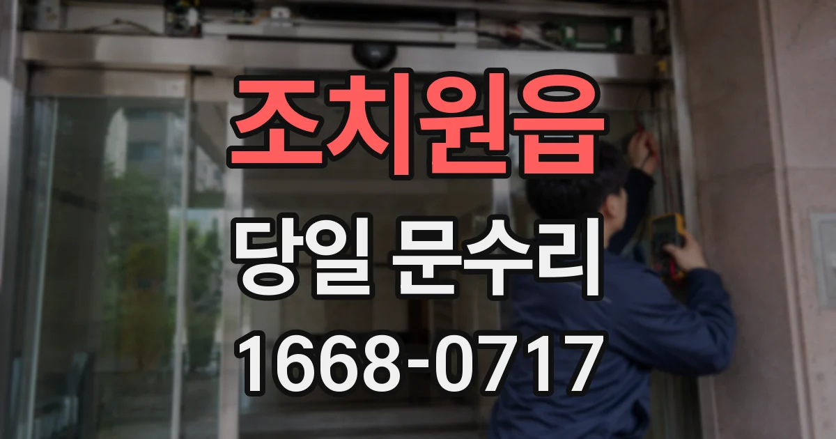 조치원읍 당일 문수리