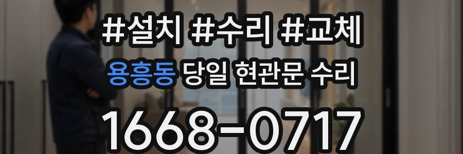 용흥동 당일 현관문 수리