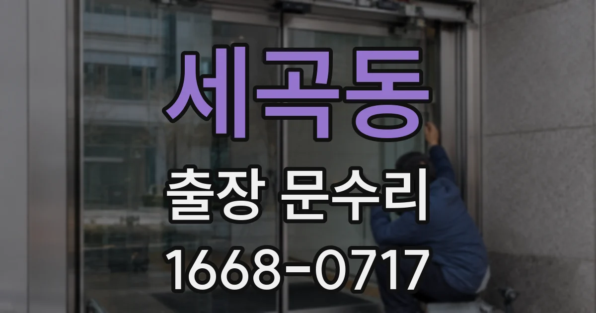 세곡동 출장 문수리