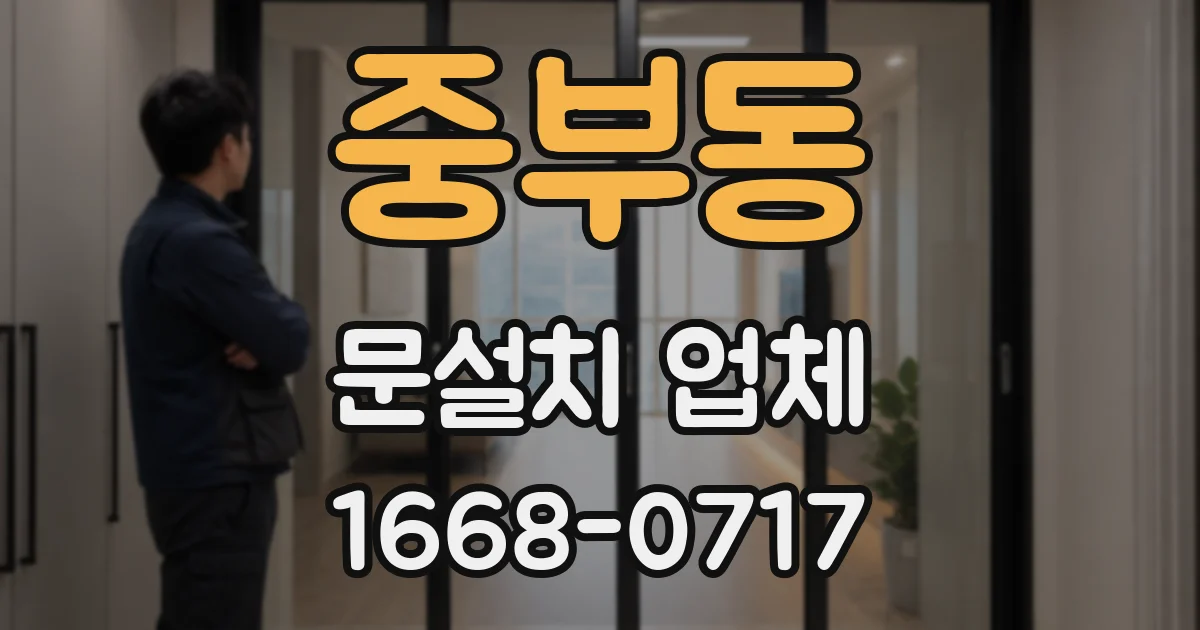 중부동 문설치 업체