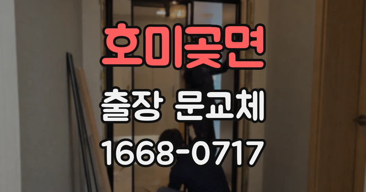호미곶면 출장 문교체