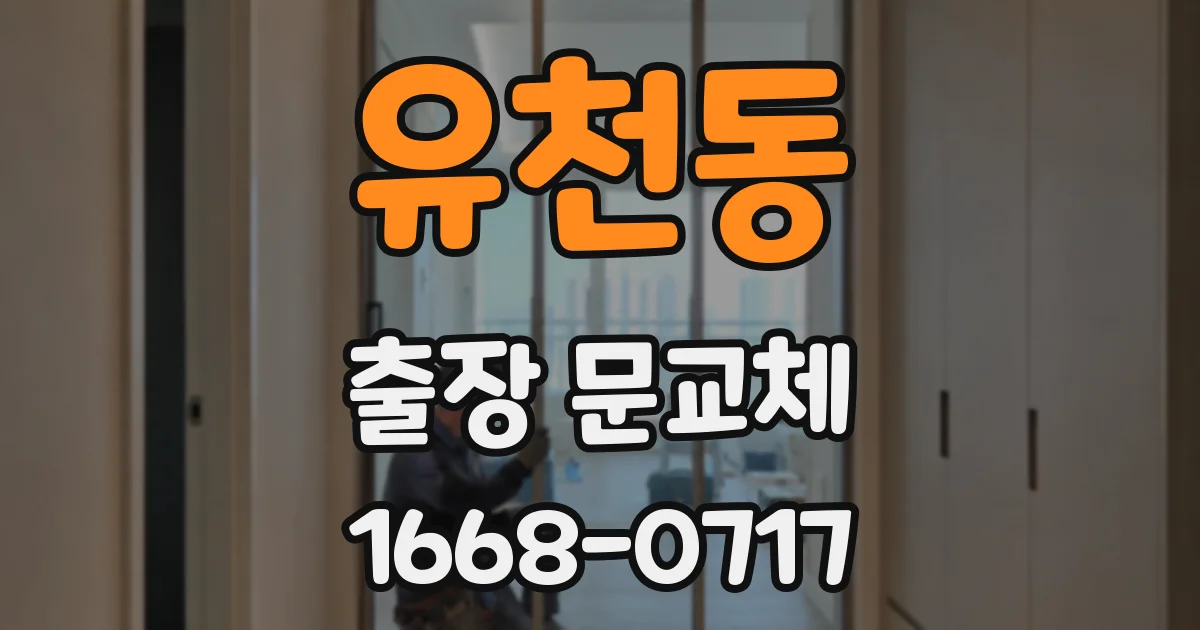 유천동 출장 문교체