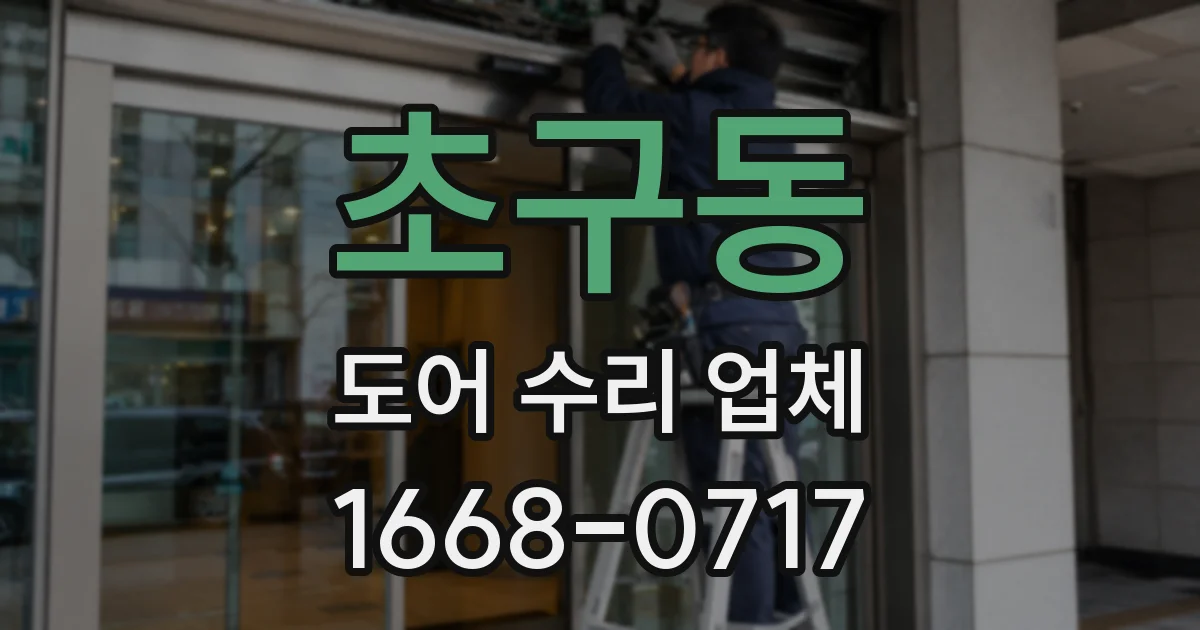 초구동 도어 수리 업체