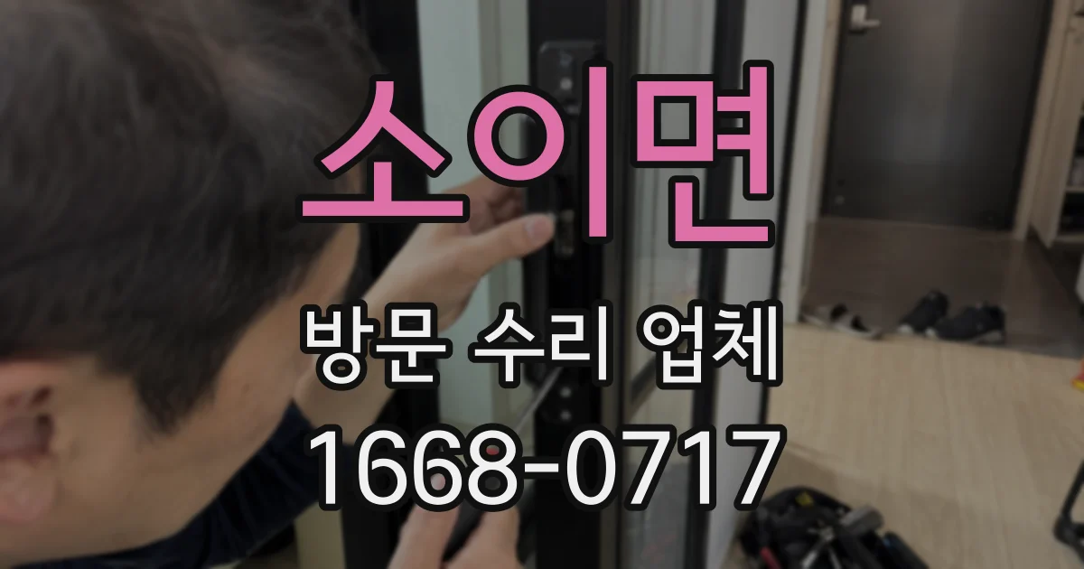 소이면 방문 수리 업체