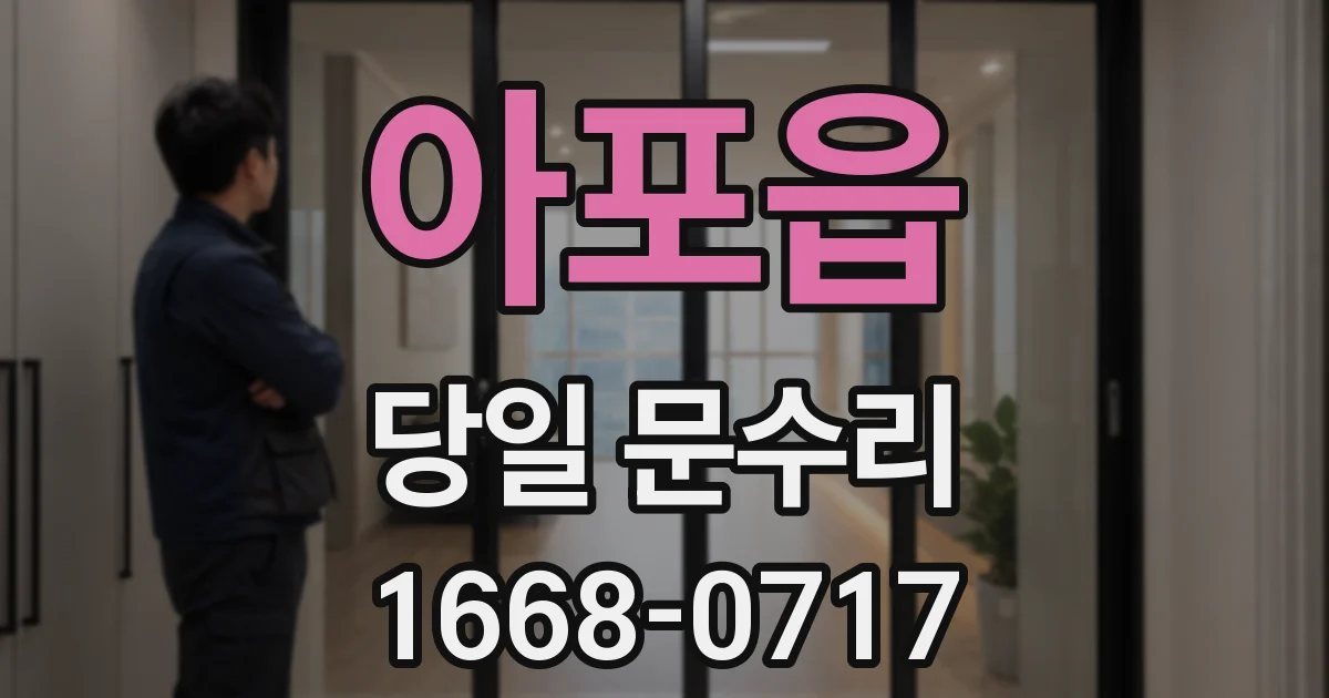 아포읍 당일 문수리