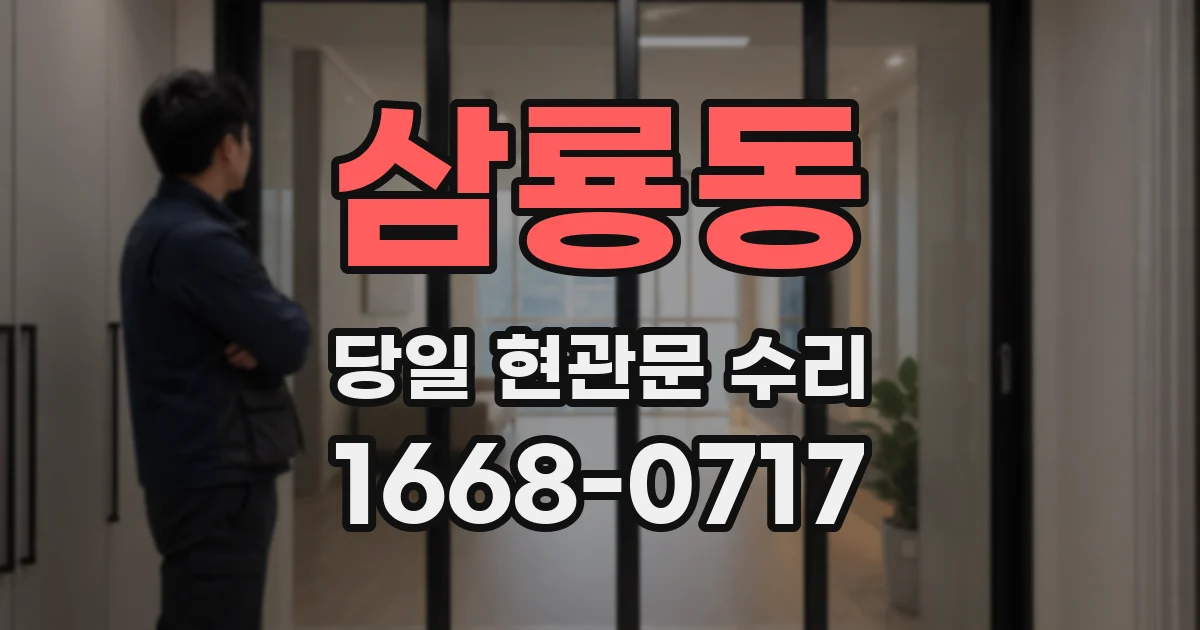 삼룡동 당일 현관문 수리