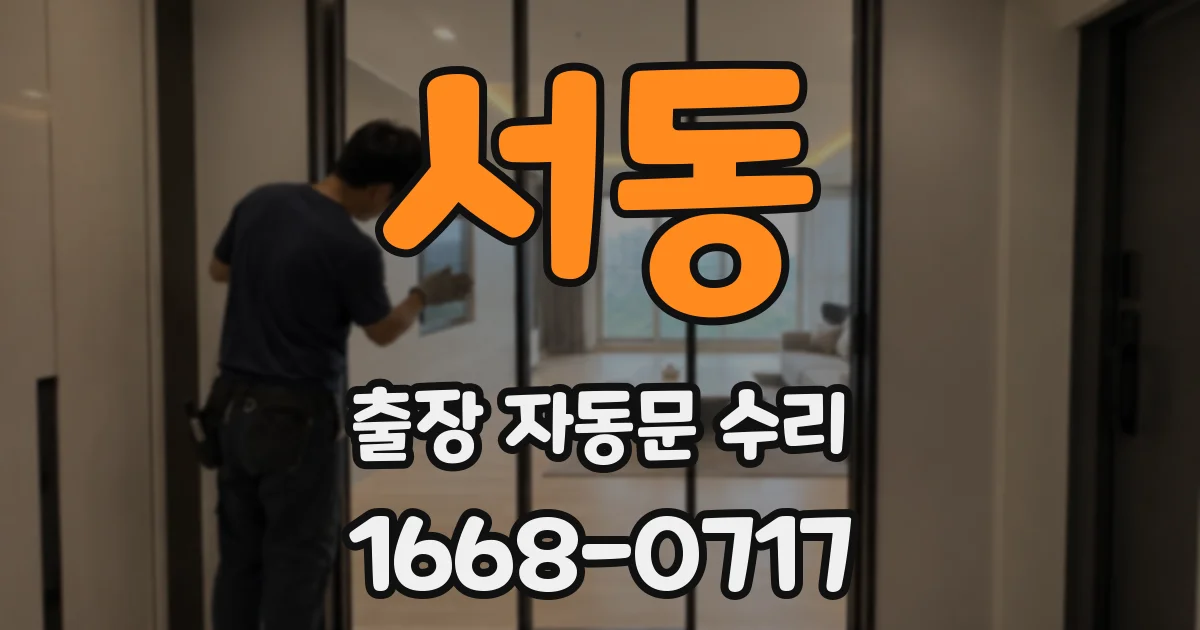 서동 출장 자동문 수리