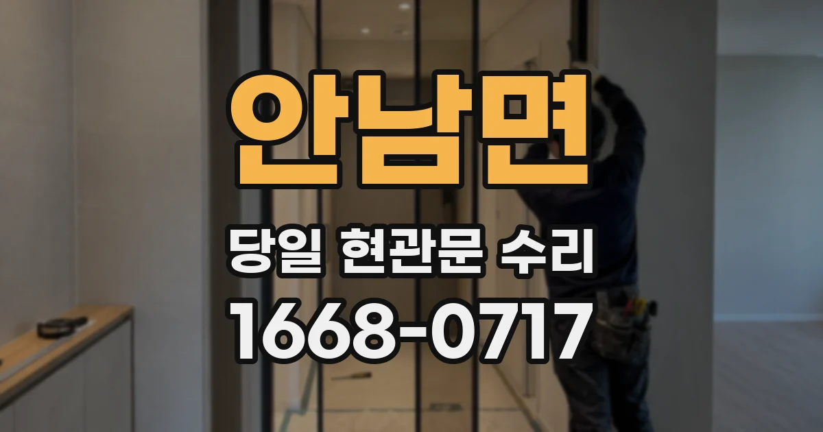 안남면 당일 현관문 수리