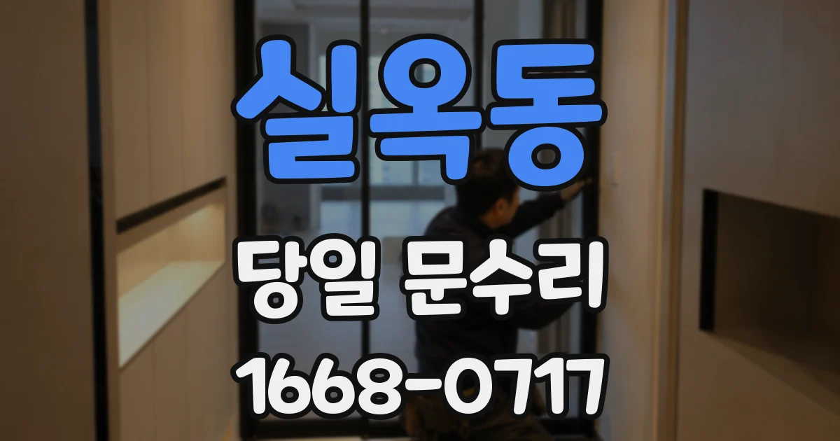 실옥동 당일 문수리