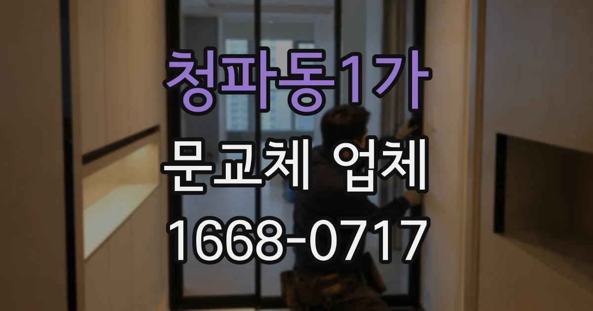 청파동1가 문교체 업체