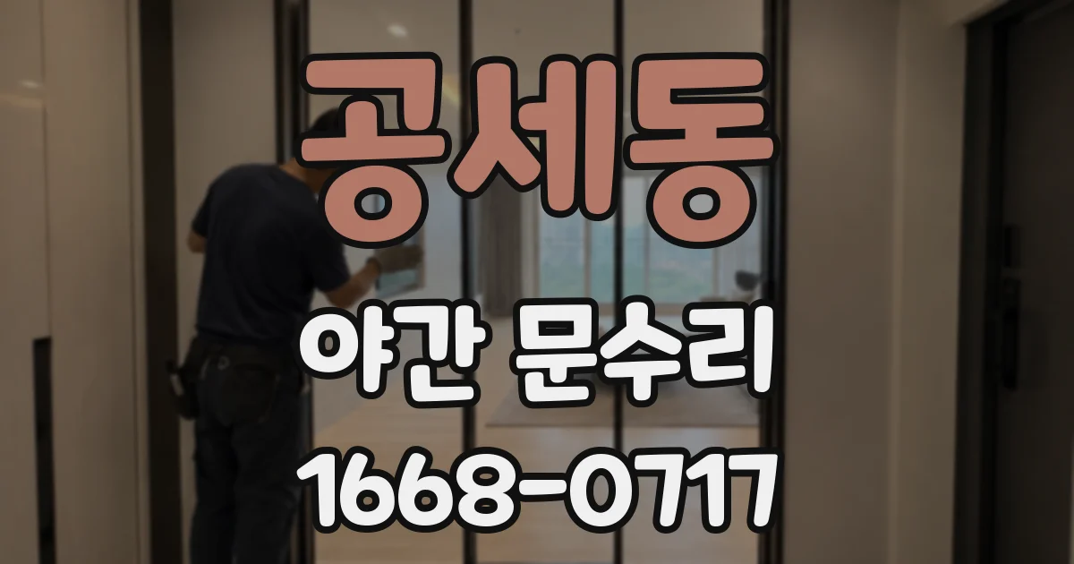 공세동 야간 문수리