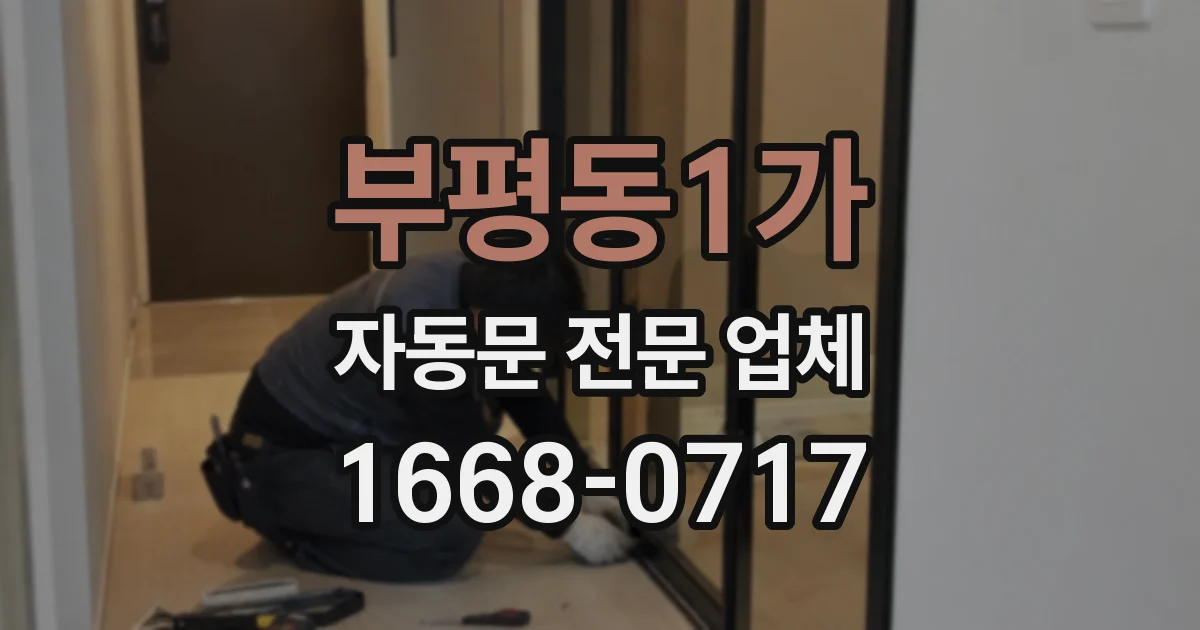 부평동1가 자동문 전문 업체