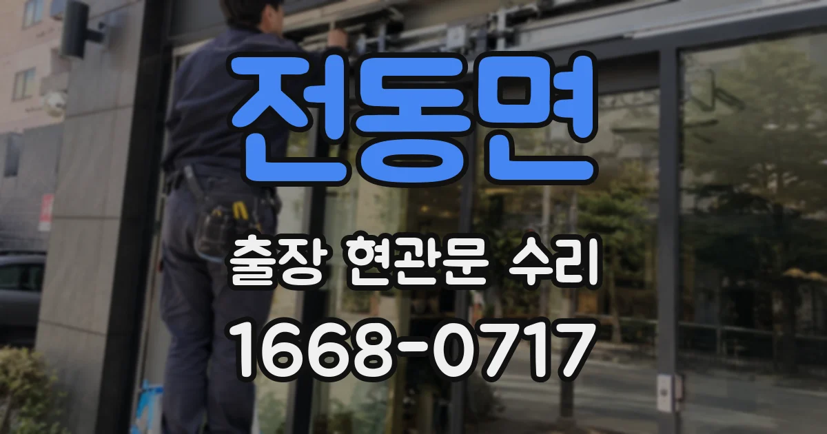전동면 출장 현관문 수리