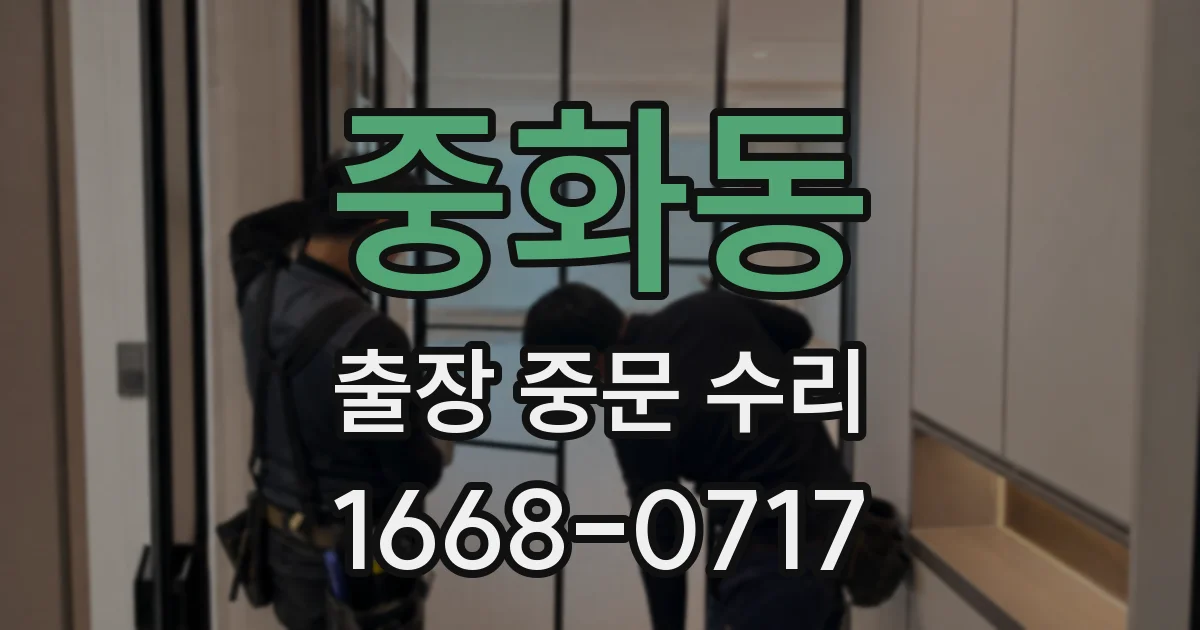 중화동 출장 중문 수리