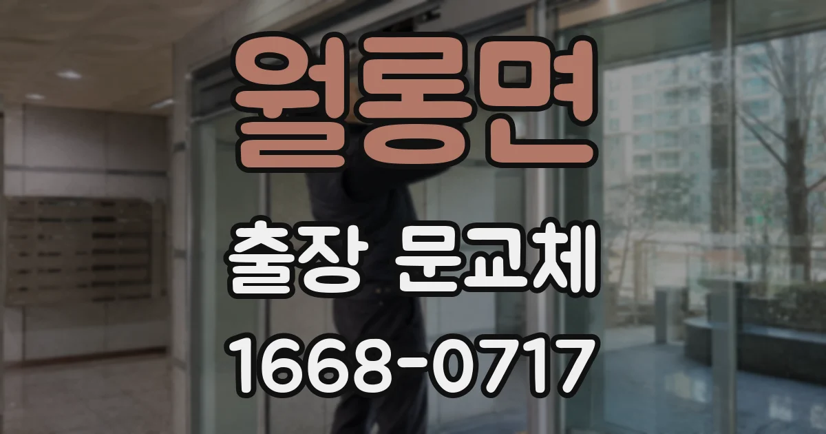 월롱면 출장 문교체