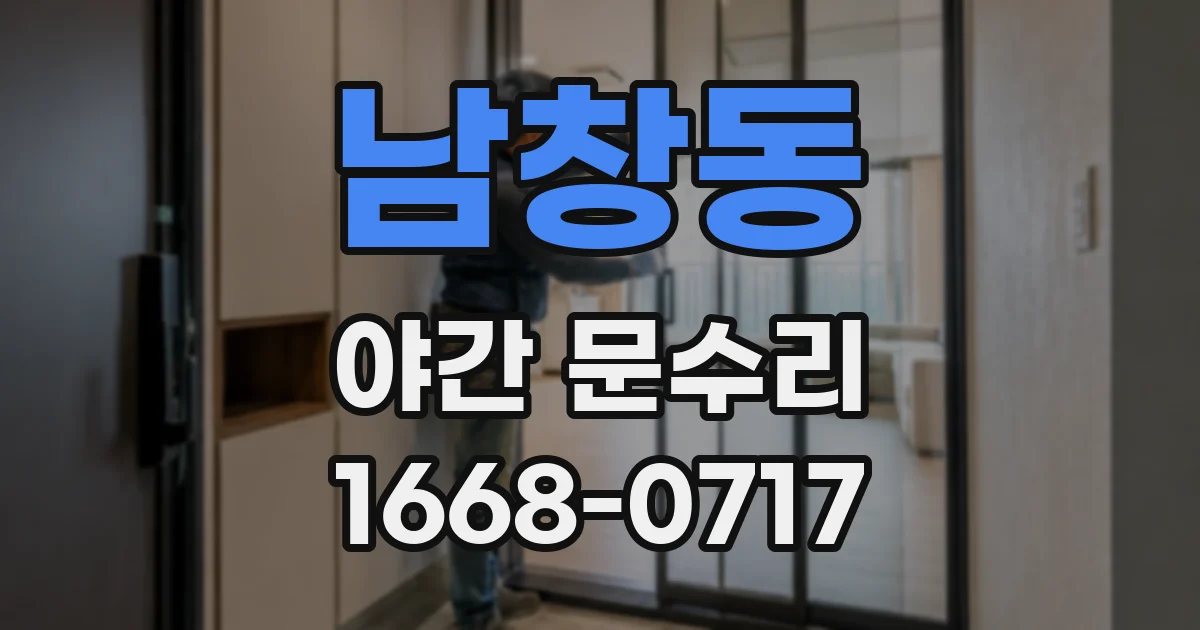 남창동 야간 문수리