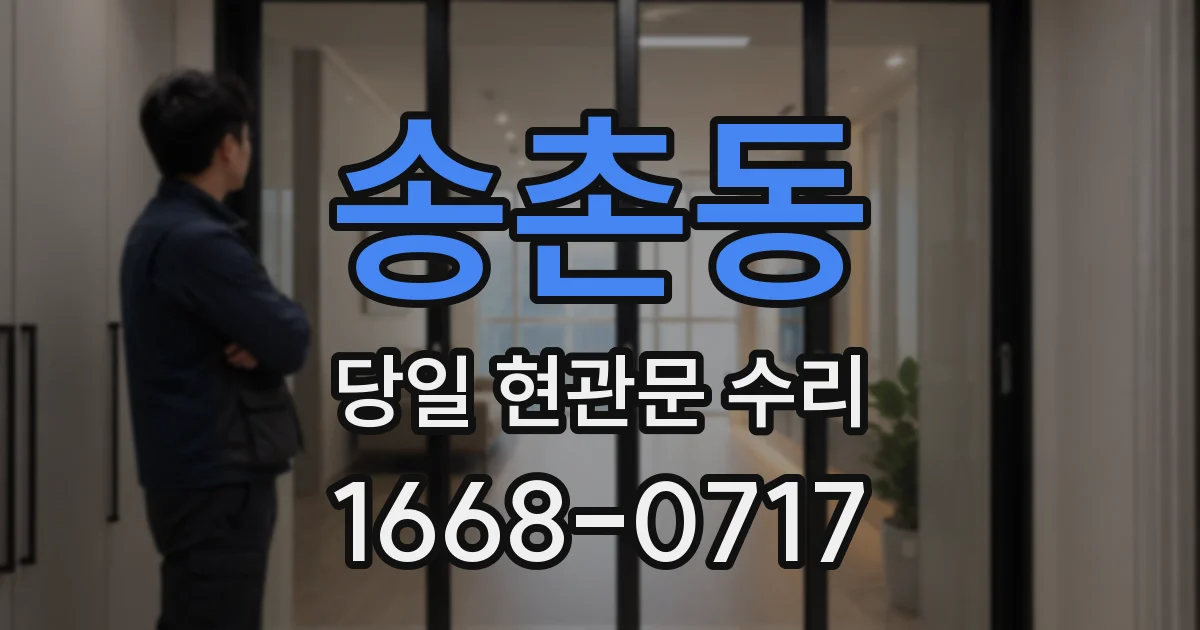 송촌동 당일 현관문 수리