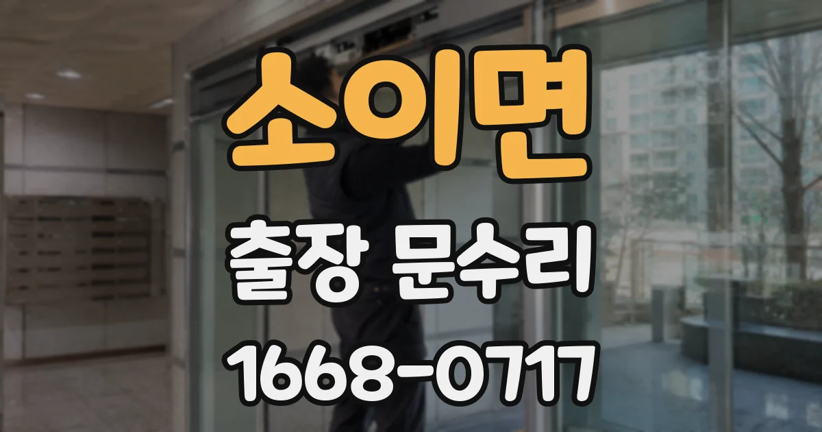 소이면 출장 문수리