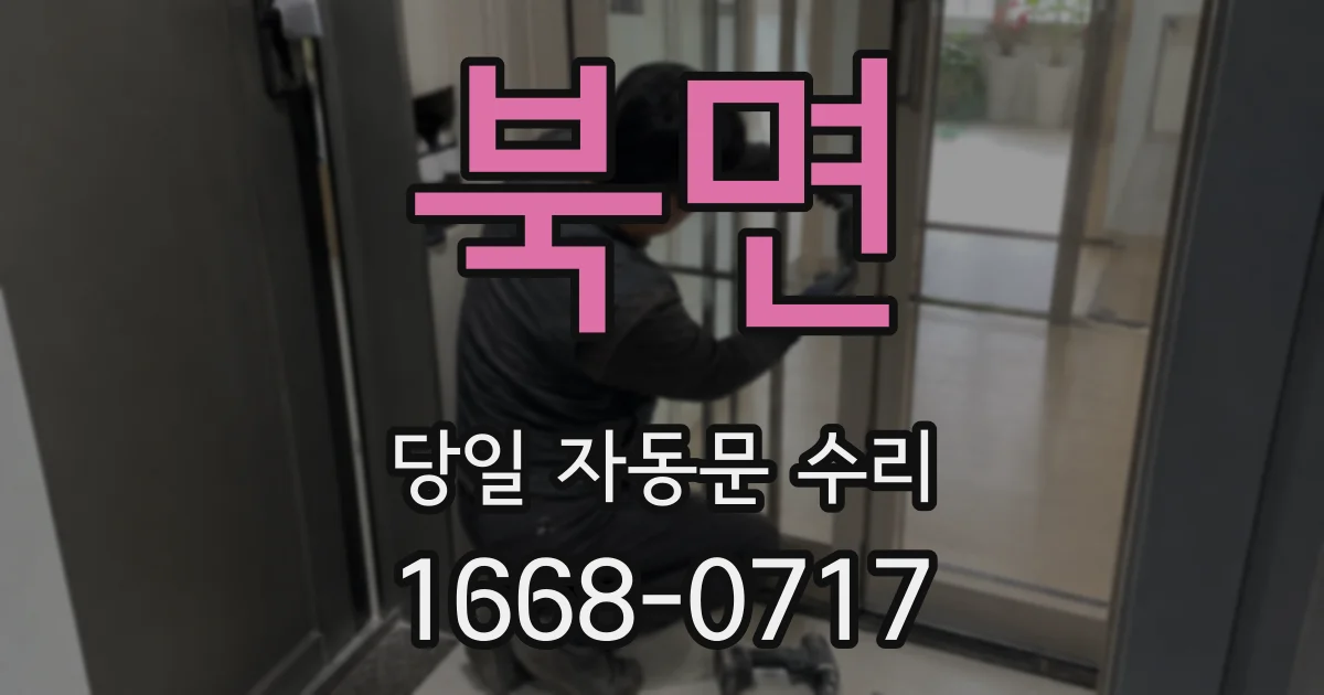 북면 당일 자동문 수리