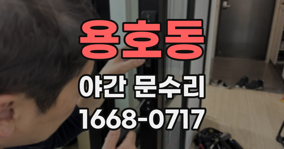 용호동 야간 문수리