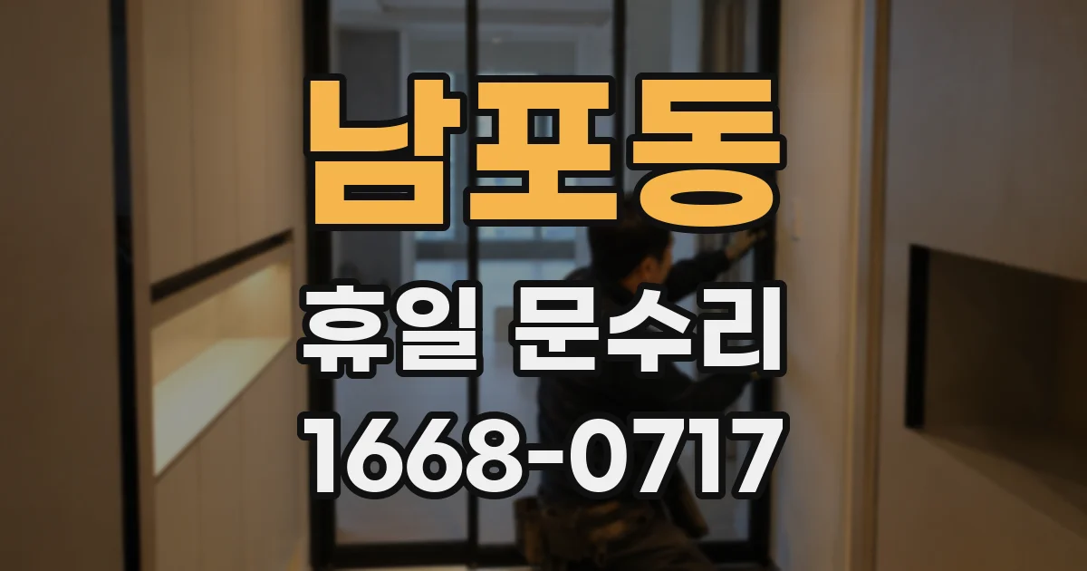 남포동 휴일 문수리