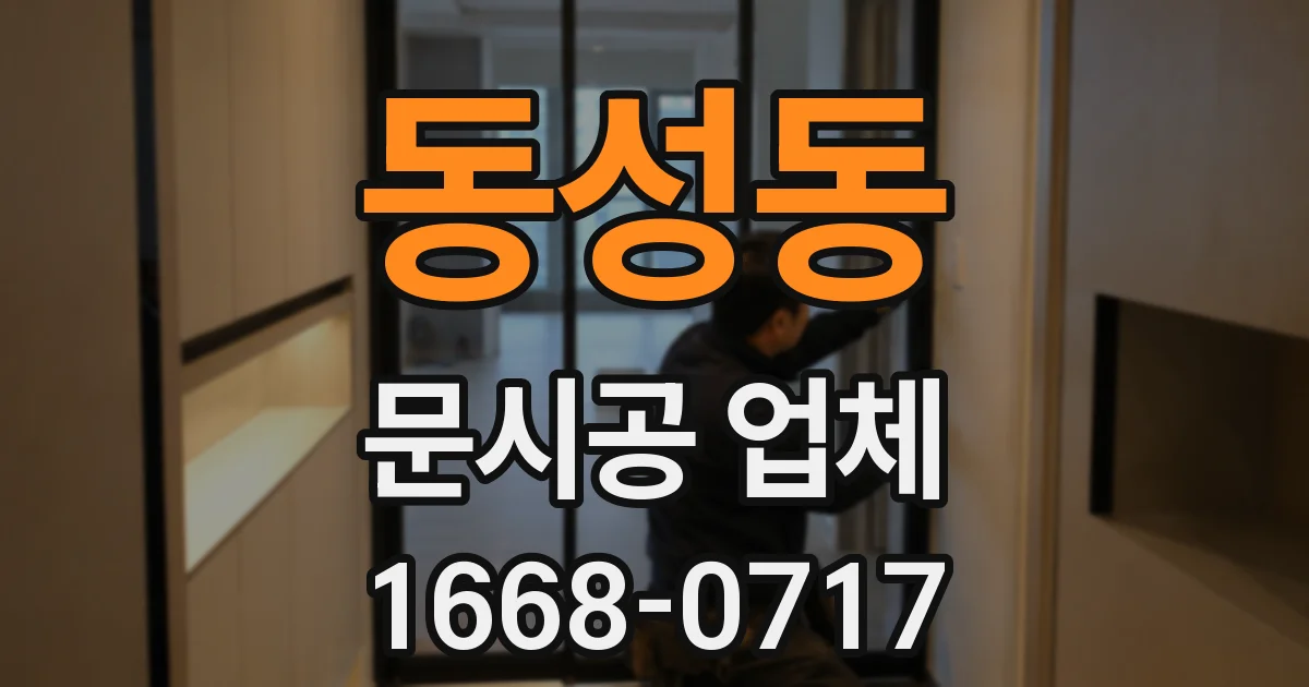 동성동 문시공 업체