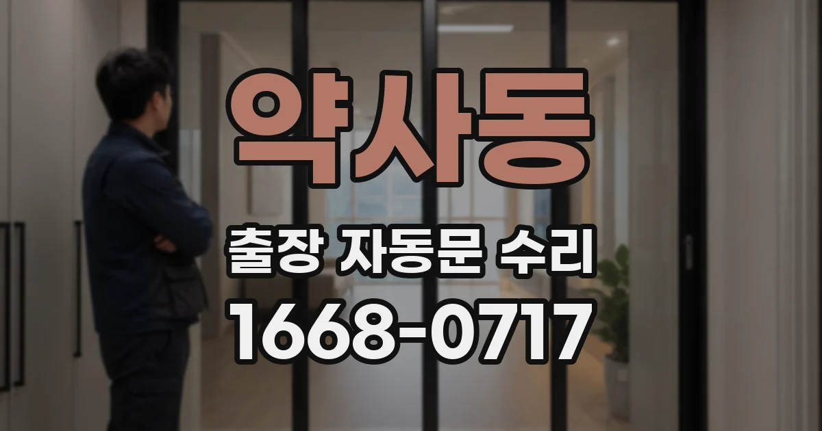 약사동 출장 자동문 수리