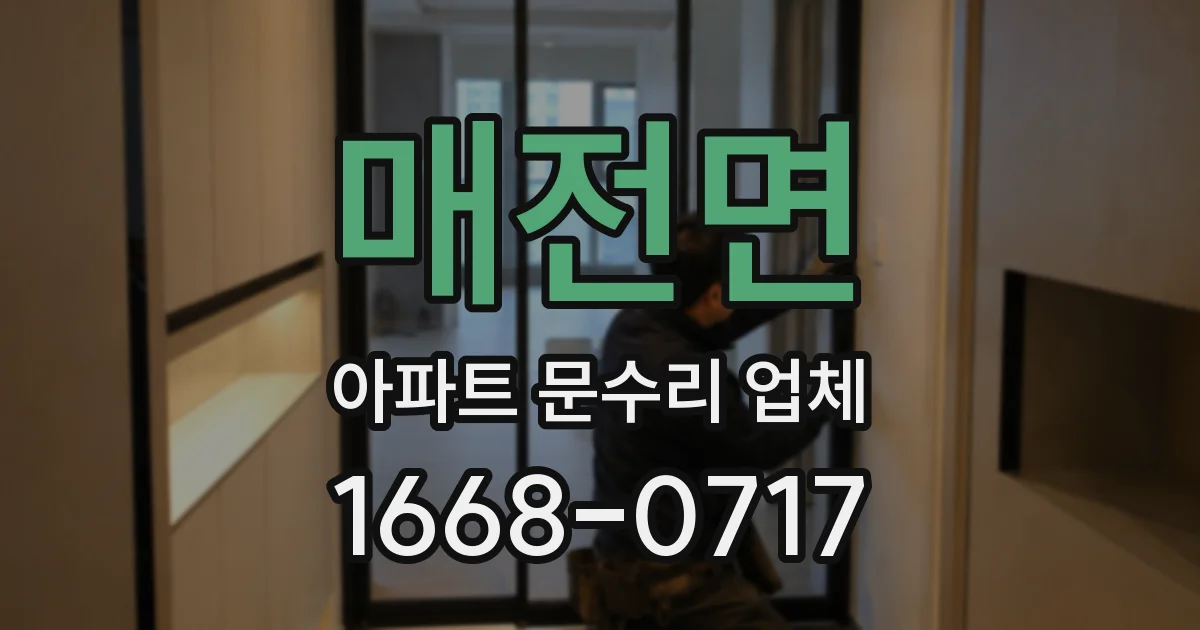 매전면 아파트 문수리 업체