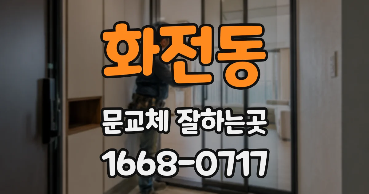 화전동 문교체 잘하는곳