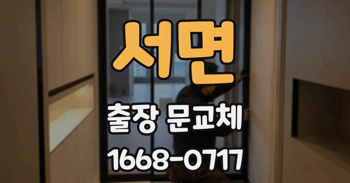 서면 출장 문교체