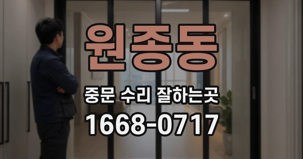 원종동 중문 수리 잘하는곳