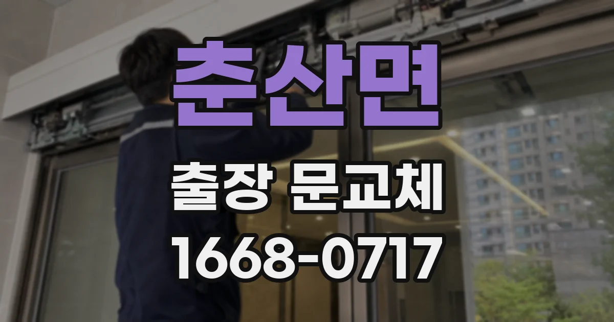 춘산면 출장 문교체