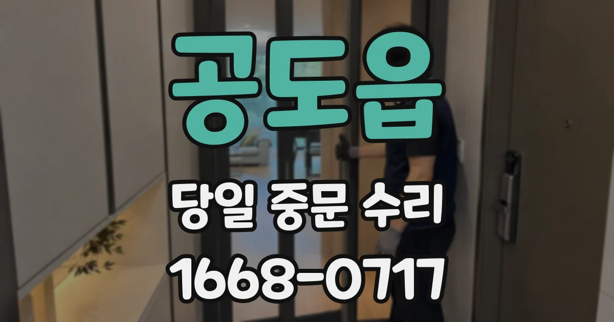 공도읍 당일 중문 수리