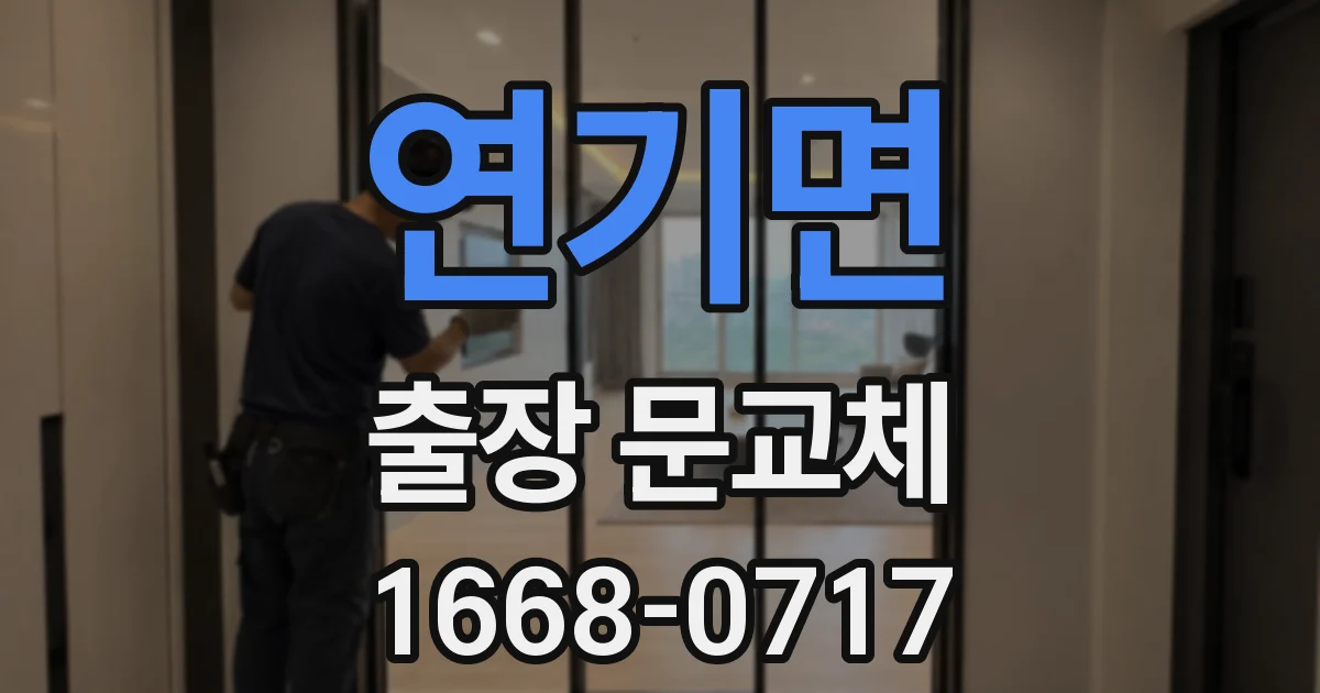연기면 출장 문교체