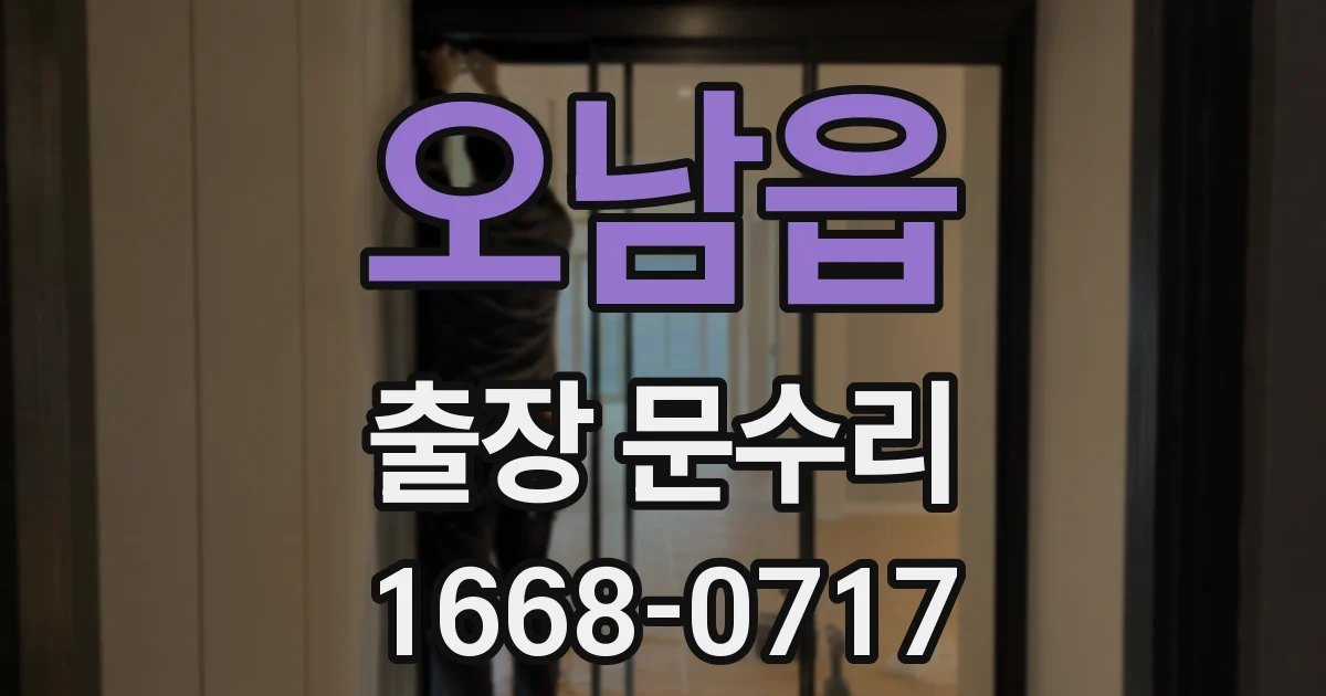 오남읍 출장 문수리