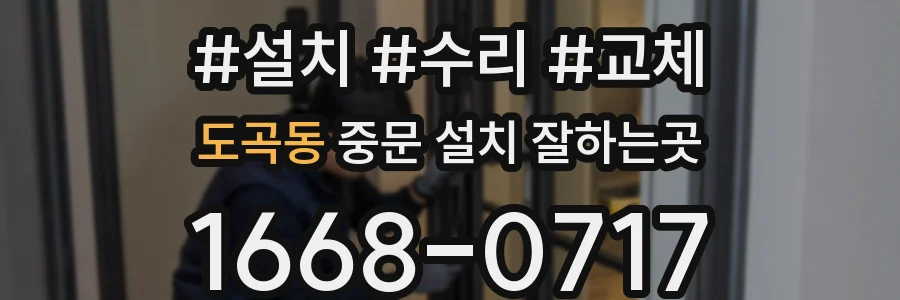 도곡동 중문 설치 잘하는곳