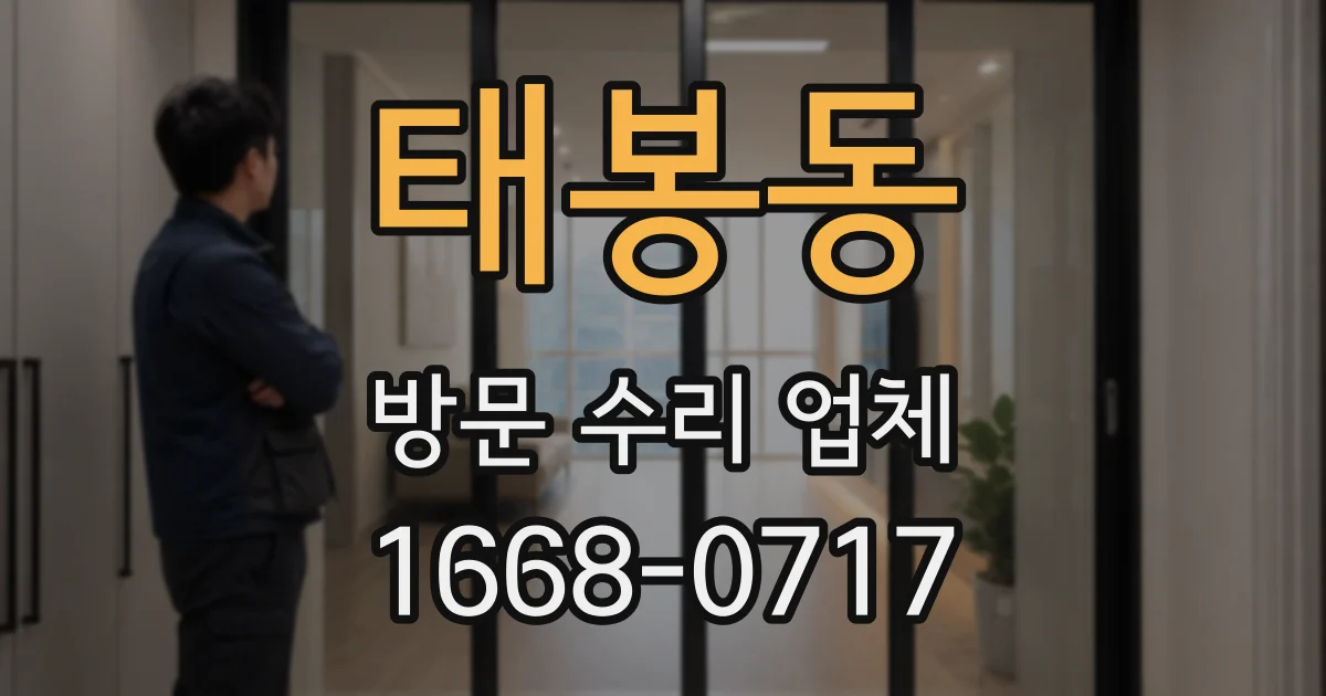 태봉동 방문 수리 업체