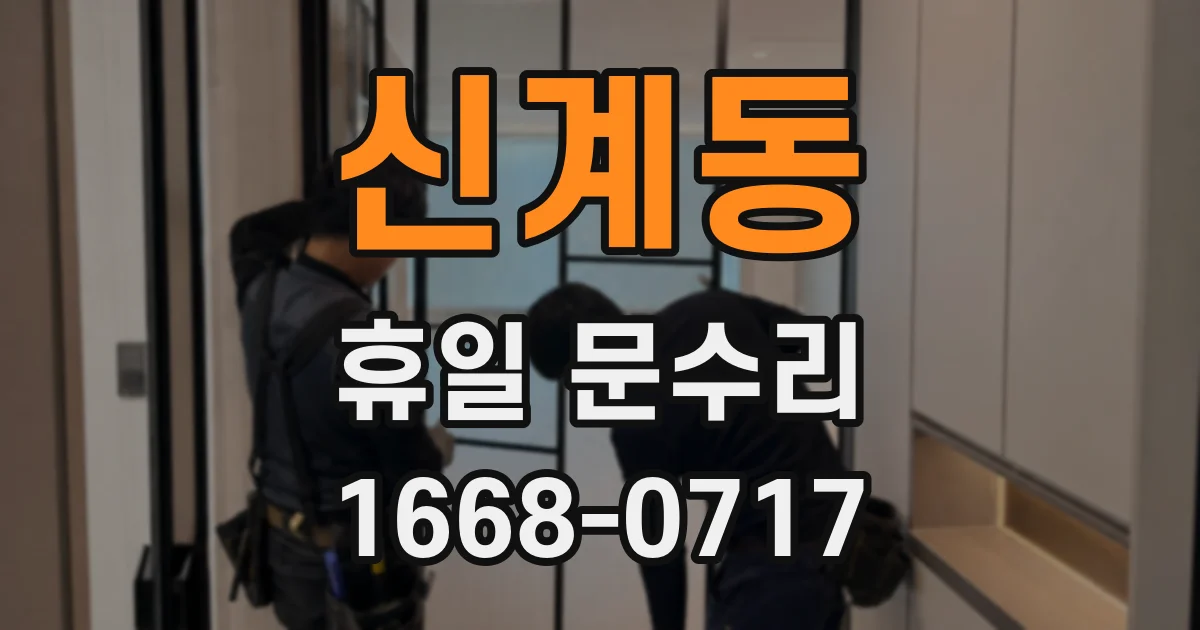 신계동 휴일 문수리