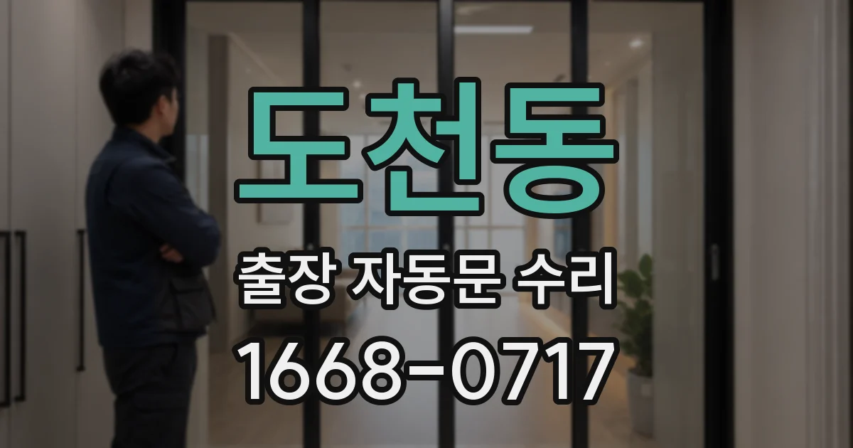 도천동 출장 자동문 수리
