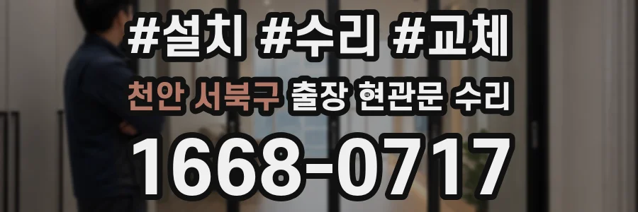 천안 서북구 출장 현관문 수리
