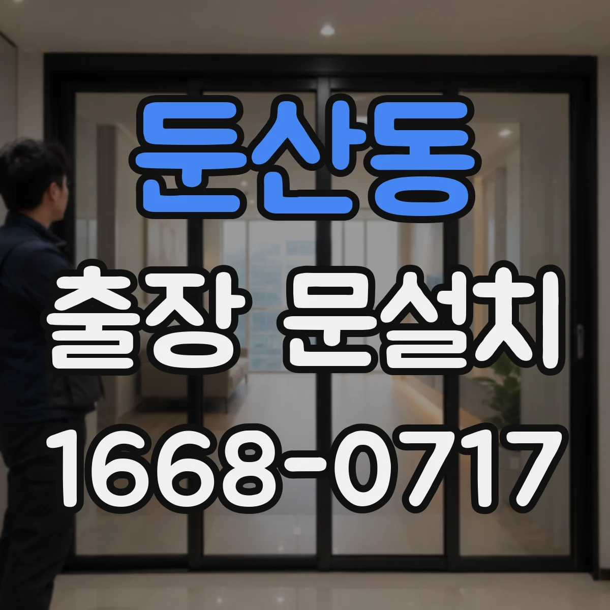 둔산동 출장 문설치
