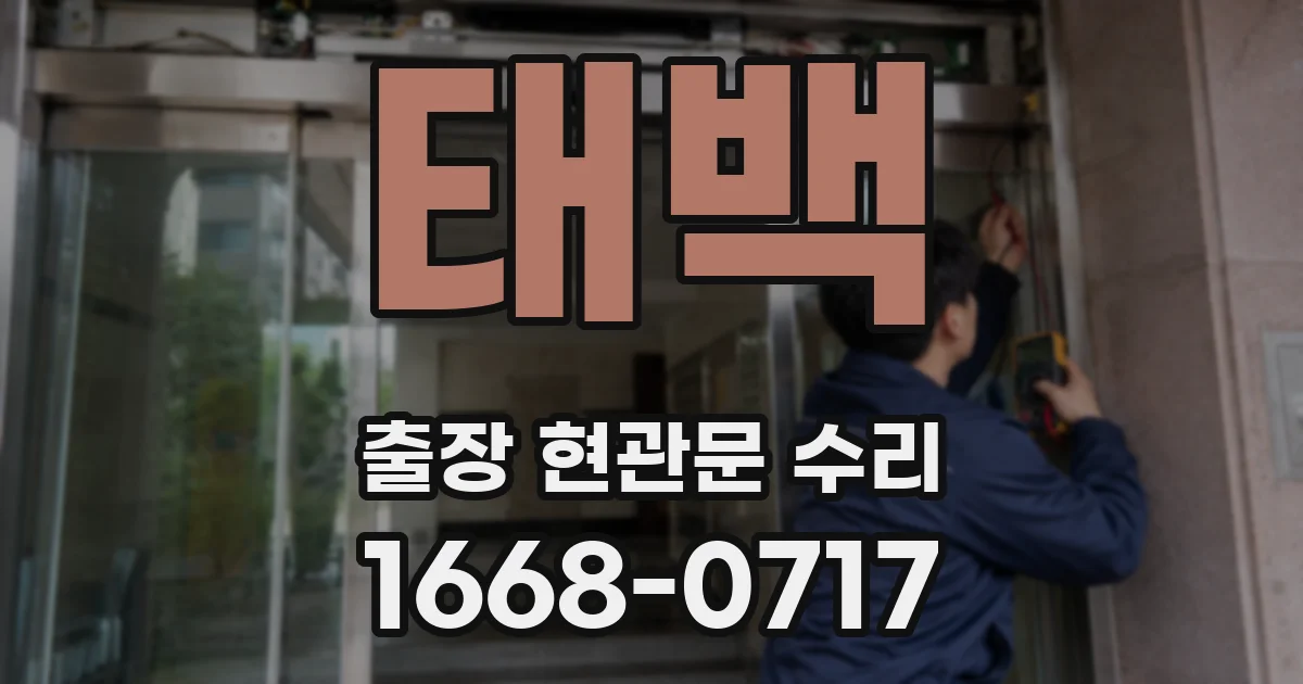 태백 출장 현관문 수리