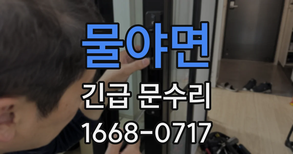 물야면 긴급 문수리